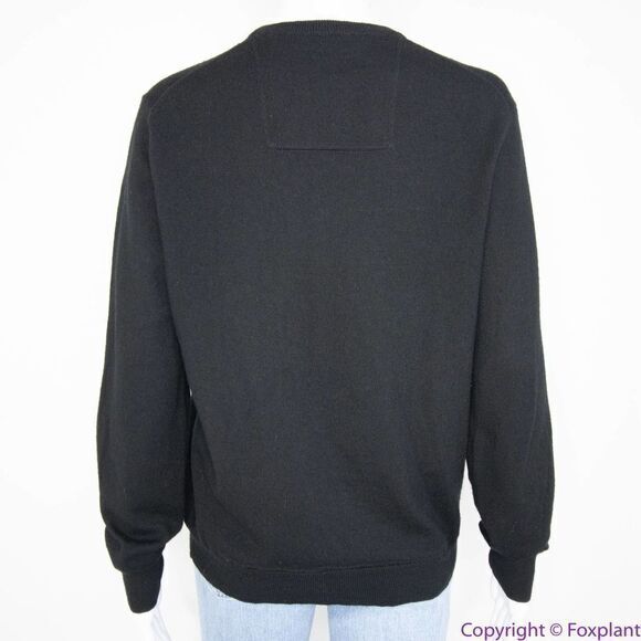 Calvin Klein extra fine merino‎ wool black sweater, S/P - Picture 4 of 14